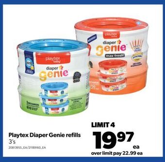 Real Canadian Superstore Playtex diaper genie refills, 3's offer
