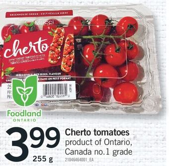Fortinos Cherto tomatoes, 255 g offer