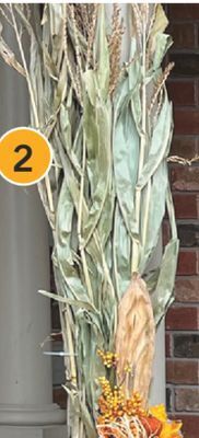 Fortinos Decorated corn stalks offer