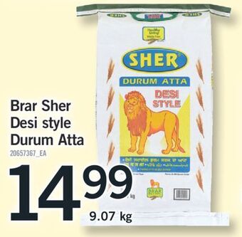 Fortinos Brar sher desi style durum atta, 9.07 kg offer