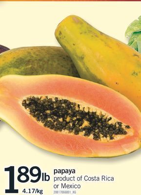 Fortinos Papaya offer
