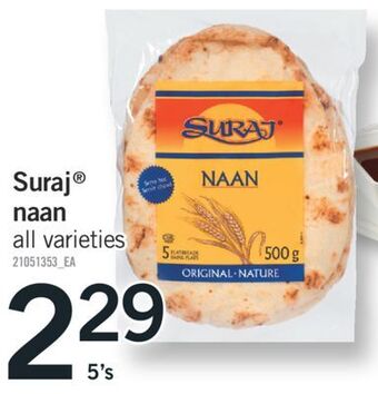 Fortinos Suraj® naan, 5's offer