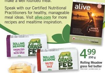 Fortinos Rolling meadow grass fed butter, 250 g offer