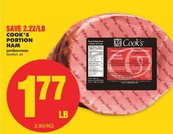 No Frills Cook's portion ham offer