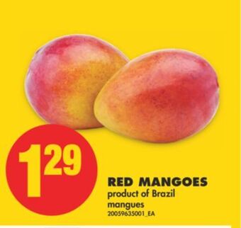 No Frills Red mangoes offer