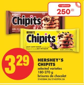 No Frills Hershey's chipits, 180-270 g offer