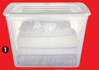 Canadian Tire Type a 72l clear tote offer