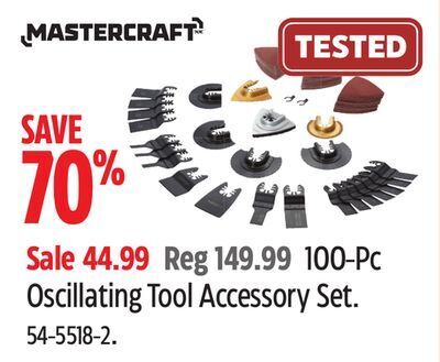 Mastercraft 100-pc oscillating tool 
