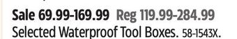 Canadian Tire Maximum selected waterproof tool boxes offer