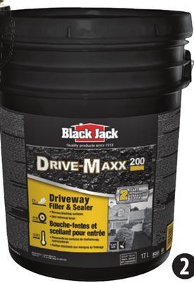 Canadian Tire Black jack drive-maxx 200 driveway 2-year filler/sealer, 17l offer