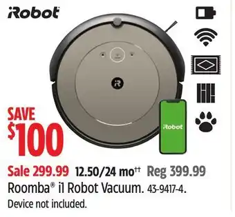 Canadian Tire Robot roomba i1 robot vacuum offer