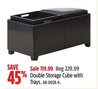 Canadian Tire For living double storage cube with trays offer
