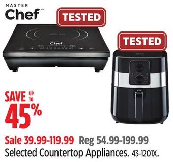 Canadian Tire Master chef selected countertop appliances offer