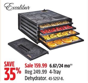 Canadian Tire Excalibur 4-tray dehydrator offer