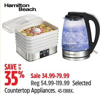Canadian Tire Hamilton beach selected countertop appliances offer