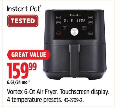 Instant pot vortex plus air fryer oven canadian online tire