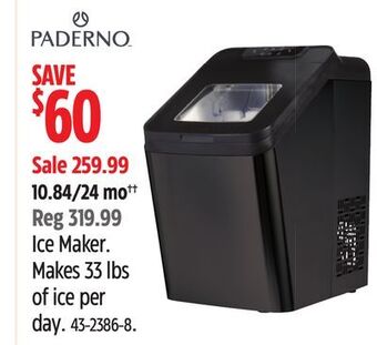 Canadian Tire Paderno ice maker offer