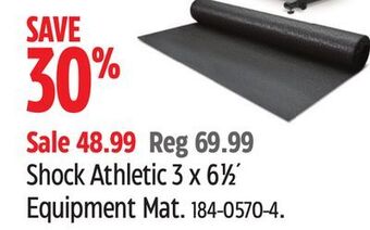 Canadian Tire Shock athletic 3 x 6 1⁄2' equipment mat offer