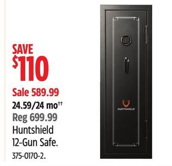 Canadian Tire Huntshield 12-gun safe offer