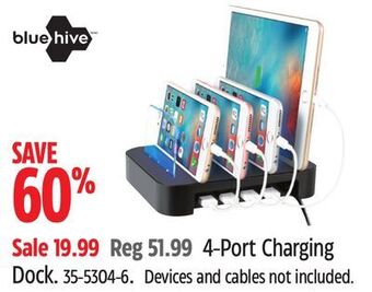 Canadian Tire Bluehive 4-port charging dock offer
