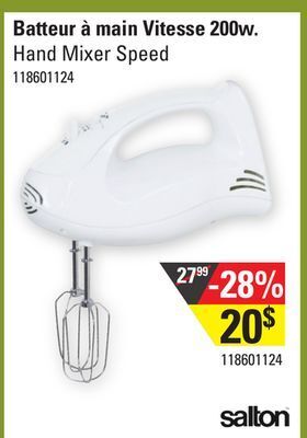 Sushi Shop Salton hand mixer speed offer