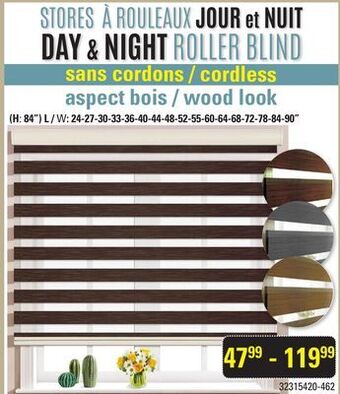 Sushi Shop Day & night roller blind cordless wood look offer