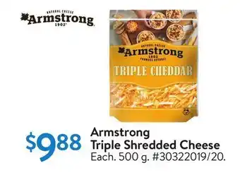 Walmart Armstrong triple shredded cheese offer