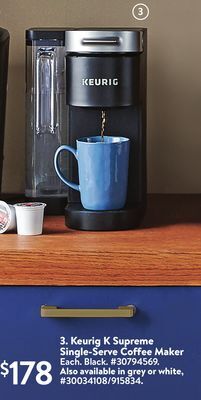 Walmart Keurig k supreme single-serve coffee maker offer