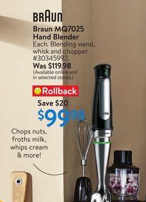 Walmart Braun mq7025 hand blender offer