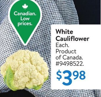Walmart White cauliflower offer