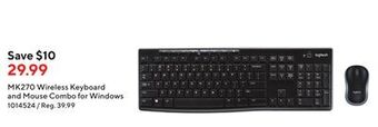 Staples Logitech mk270 wireless keyboard and mouse combo for windows offer