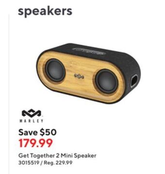 Staples House of marley get together mini 2 bluetooth speaker offer
