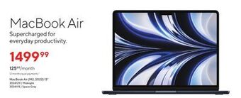 Staples Macbook air (m2,2022) 13" offer