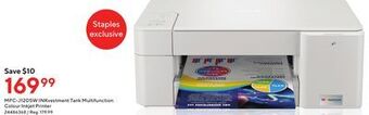 Staples Brother mfc-j1205w inkvestment tank multifunction colour inkjet printer offer