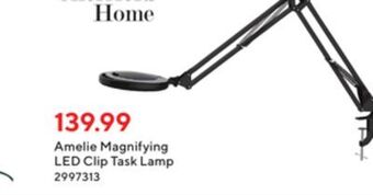 Staples Sheffield home amelie magnifying led clip task lamp offer