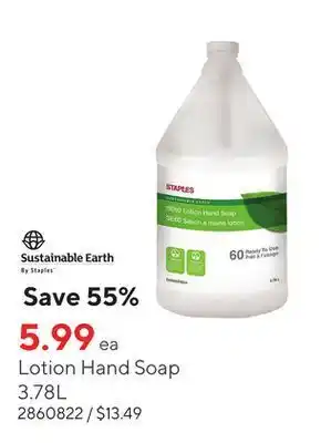 Staples Lotion hand soap offer