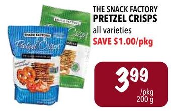 Farm Boy The snack factory pretzel crisps offer