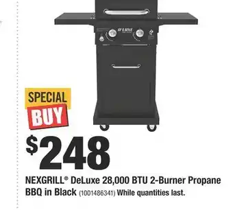 Home Depot Nexgrill® deluxe 28,000 btu 2-burner propane bbq in black offer