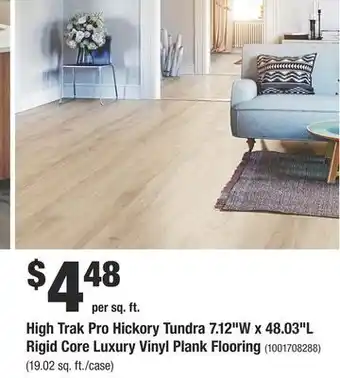 Home Depot High trak pro hickory tundra 7.12"w x 48.03"l rigid core luxury vinyl plank flooring offer