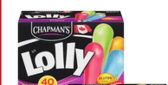 Giant Tiger Chapman's lolly offer