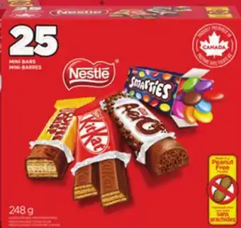 Giant Tiger Nestle mini chocolat bars offer