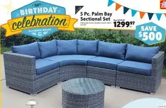 Home Hardware 5 pc. palm bay sectional set offer