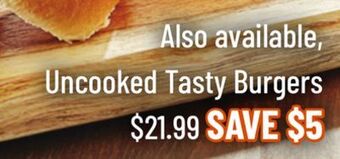 M & M Food Market Uncooked tasty burgers offer