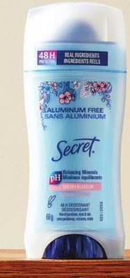 Walmart Secret aluminum free real coconut or cherry blossom deodorant offer