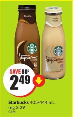 Chalo FreshCo Starbucks 405-444 ml offer