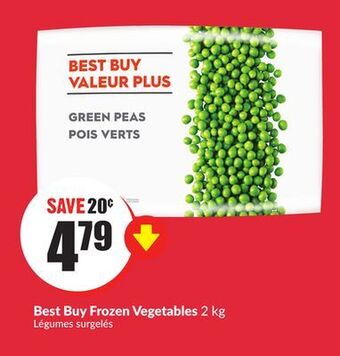 Chalo FreshCo Best buy frozen vegetables 2 kg offer