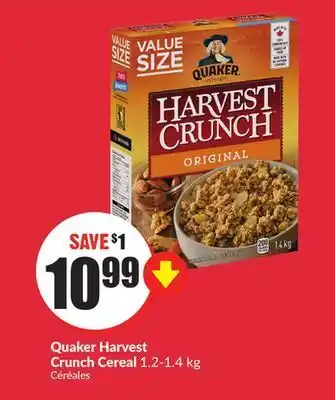 Chalo FreshCo Quaker harvest crunch cereal 1.2-1.4 kg offer