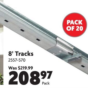 Home Hardware 8' tracks easy up system offer