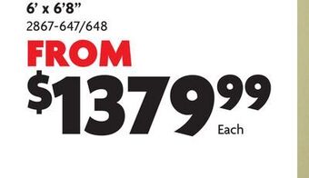 Home Hardware 6' x 6'8" oreana patio doors offer