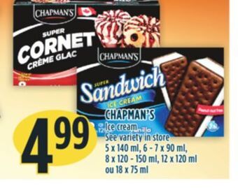 Marché Adonis Chapman's ice cream offer